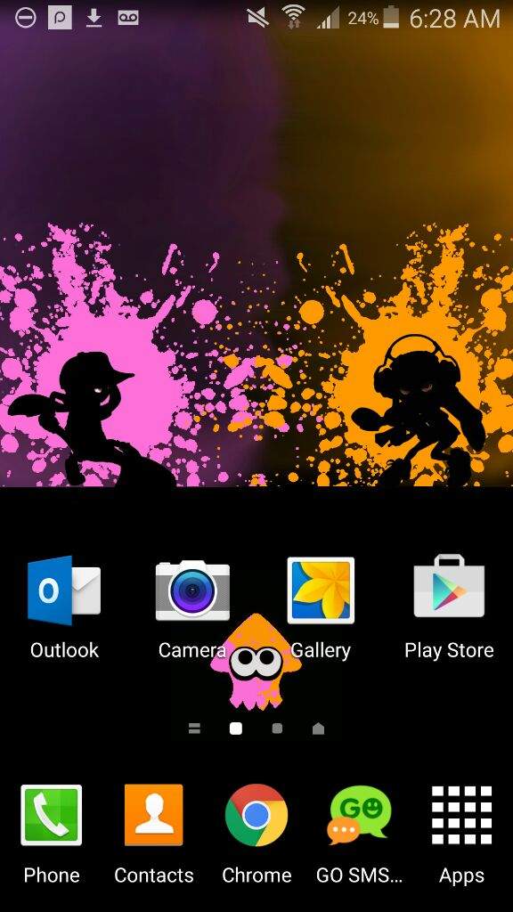 Splatoon Purple Squid Wallpaper 4k Iphone 7 - HD Wallpaper 