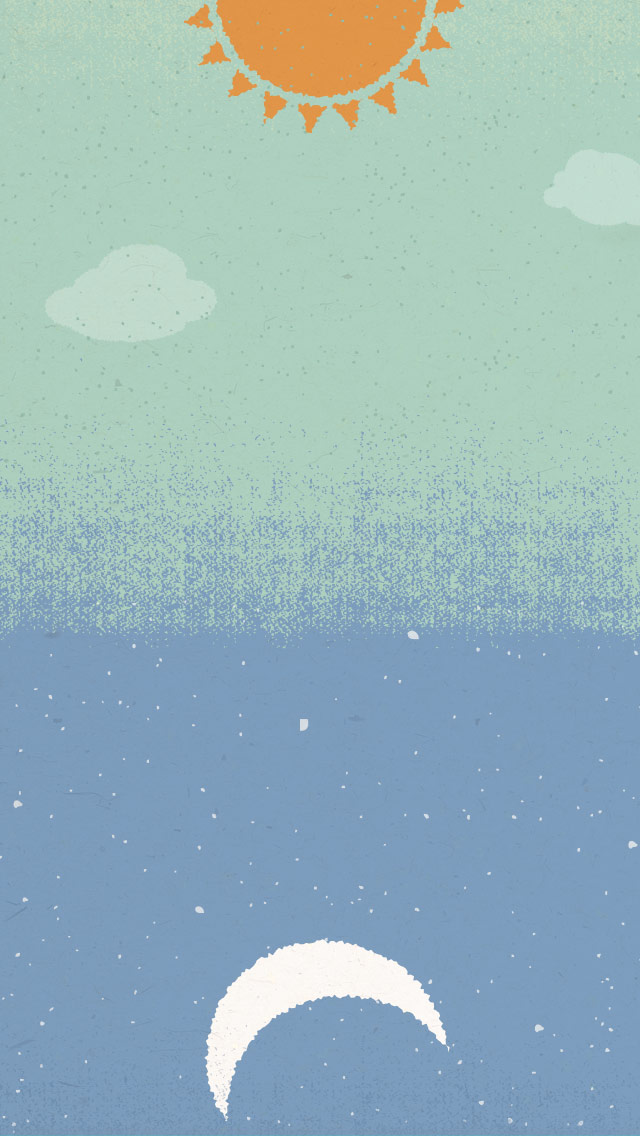 Cute Iphone 5 Wallpapers - Iphone Day And Night - HD Wallpaper 