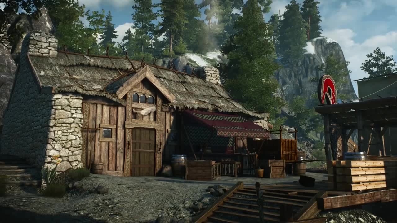 Witcher 3 Skellige House - HD Wallpaper 