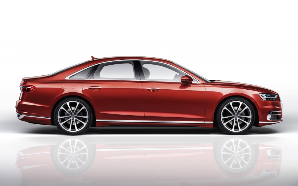2018 Audi A8 Red Color Uhd Wallpaper - Audi A8 2017 - HD Wallpaper 