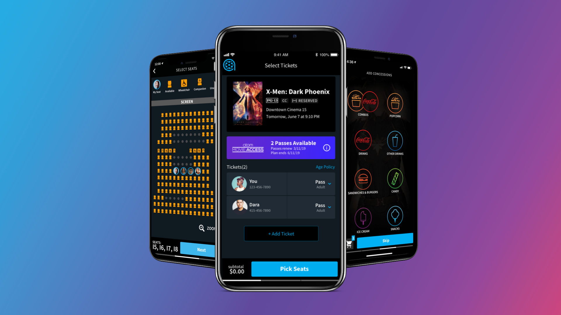 Atom Tickets - HD Wallpaper 