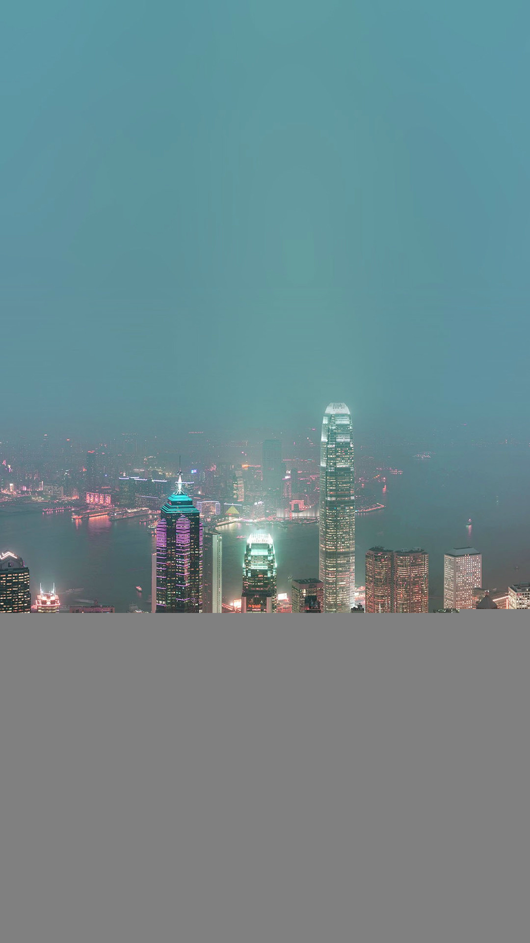 Skyline Hongkong Fire City Night Live Iphone 8 Wallpaper - Victoria Peak - HD Wallpaper 