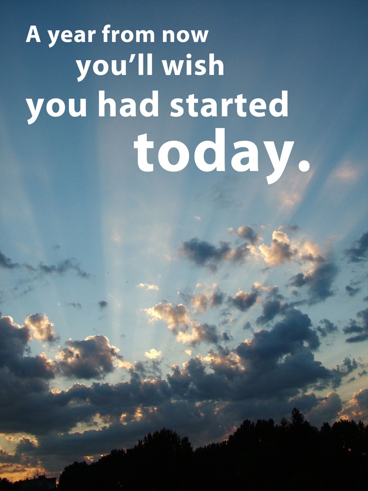 Year From Now You Ll Wish You Started - HD Wallpaper 