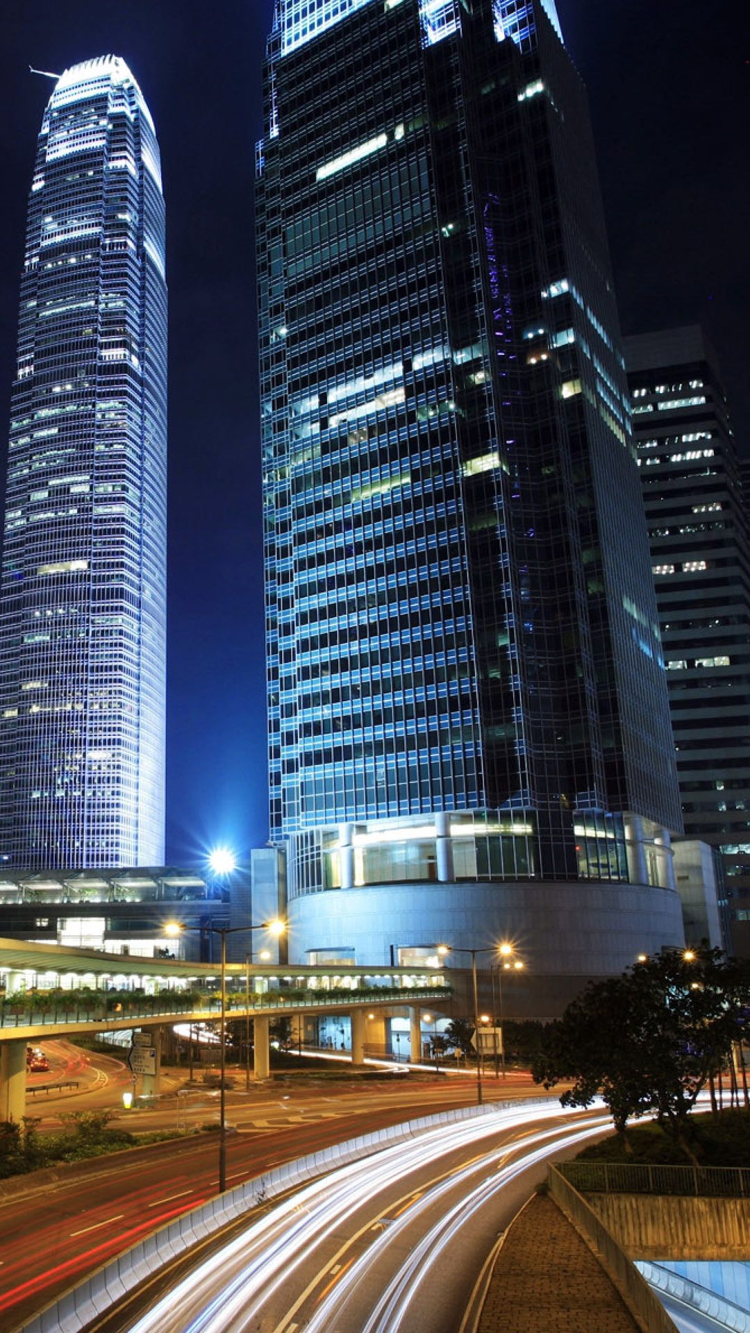 City At Night Road Hd - HD Wallpaper 