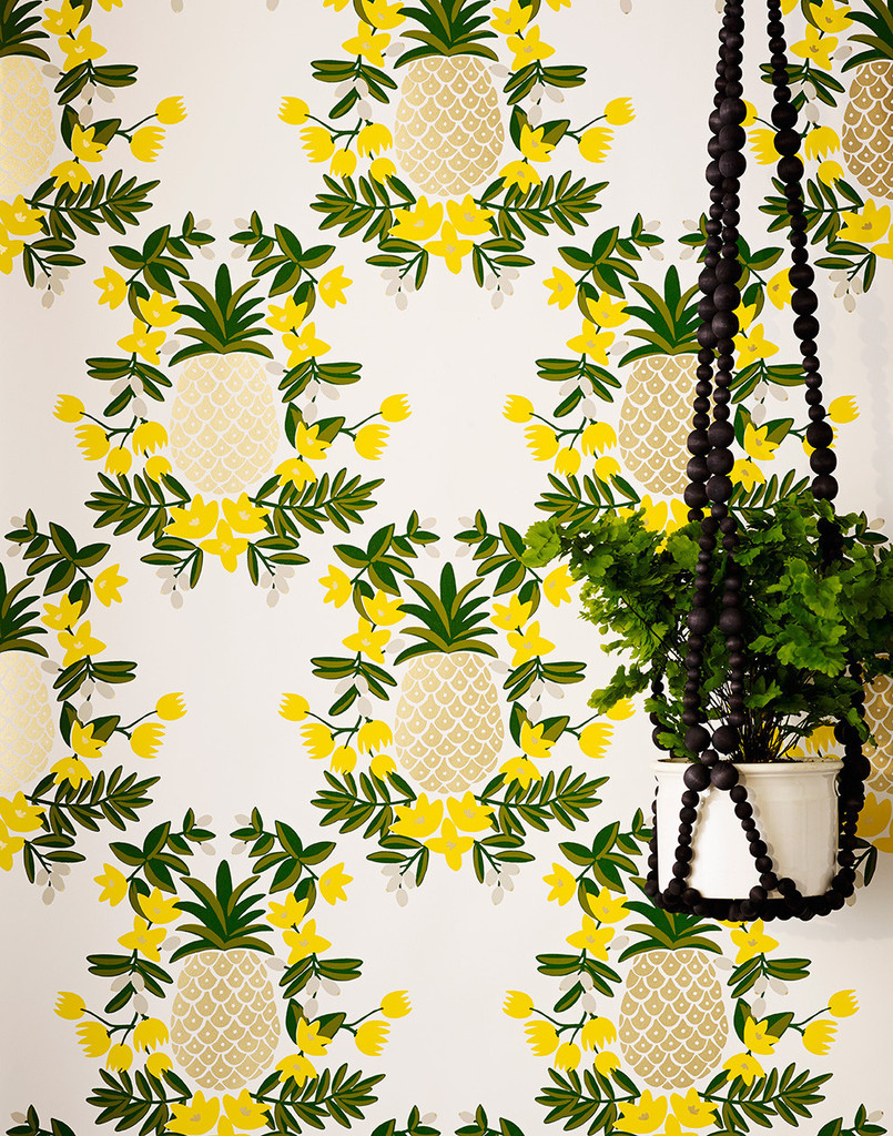 Vintage Pineapple Patterns - HD Wallpaper 
