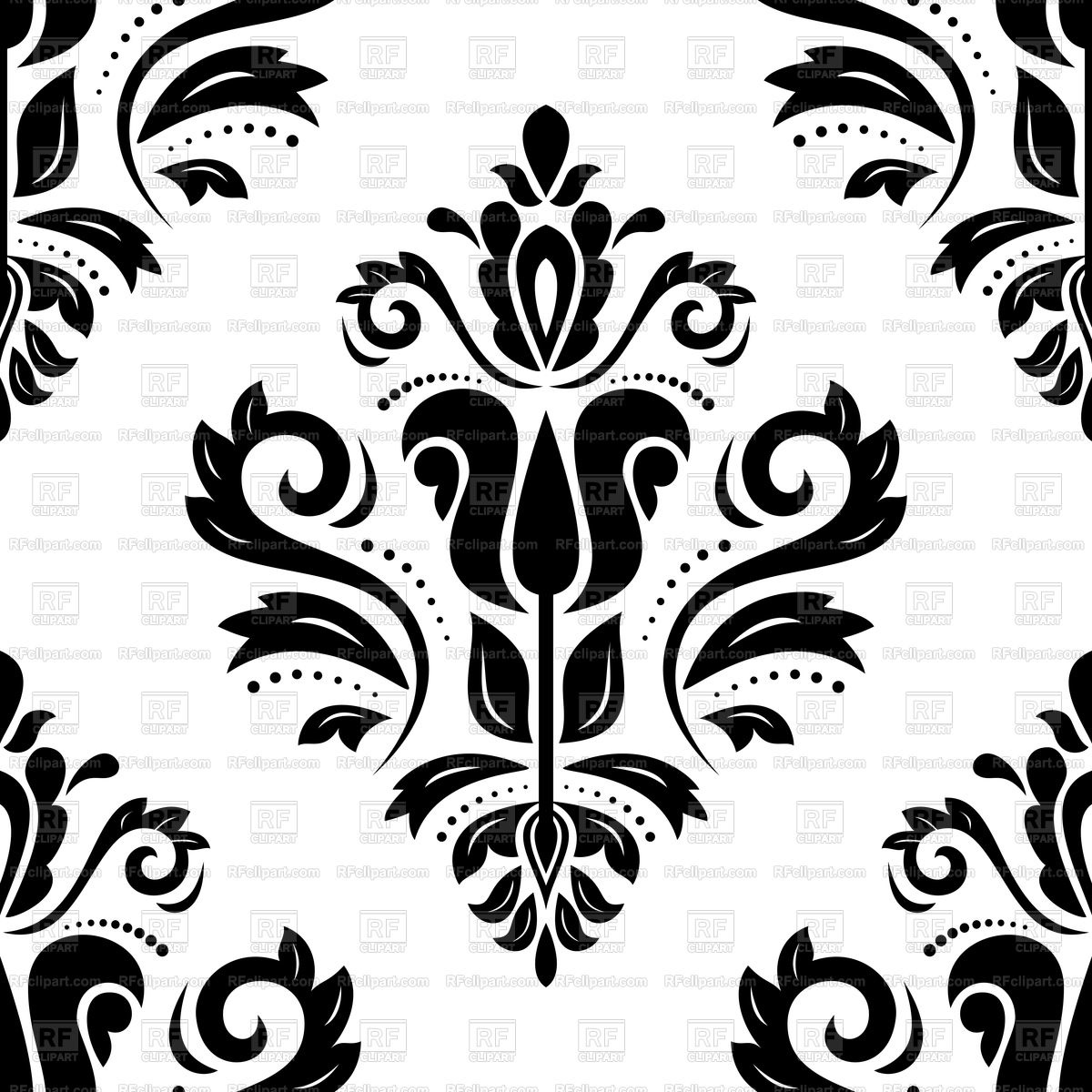 Arabesque Vector Golden Flower - HD Wallpaper 