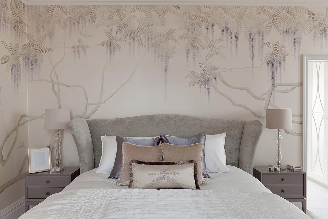 De Gournay Wallpaper Bedroom Modern - HD Wallpaper 