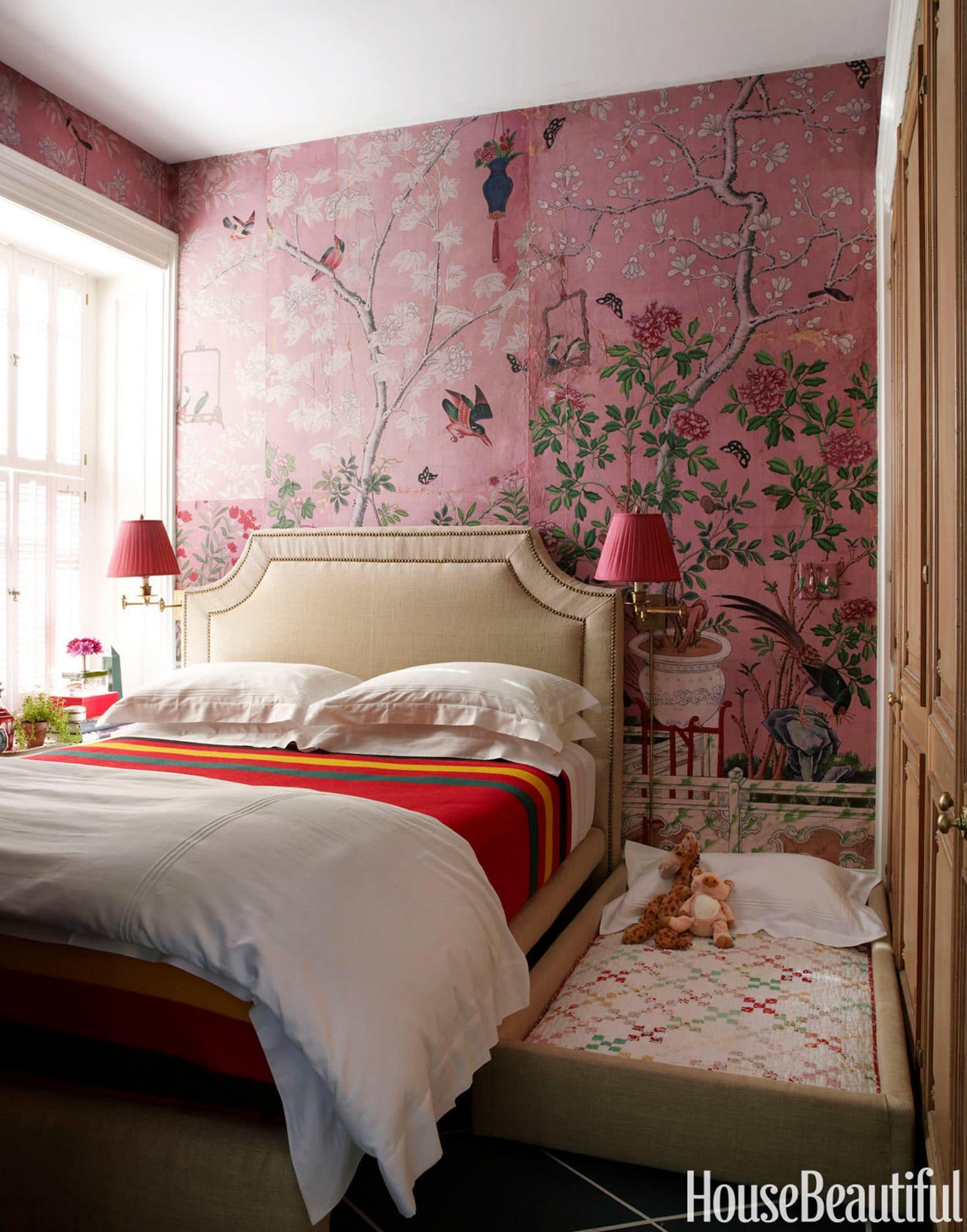 Emily Henderson Design Trends Modern Chinoiserie Updated - Modern Chinoiserie Bedroom - HD Wallpaper 