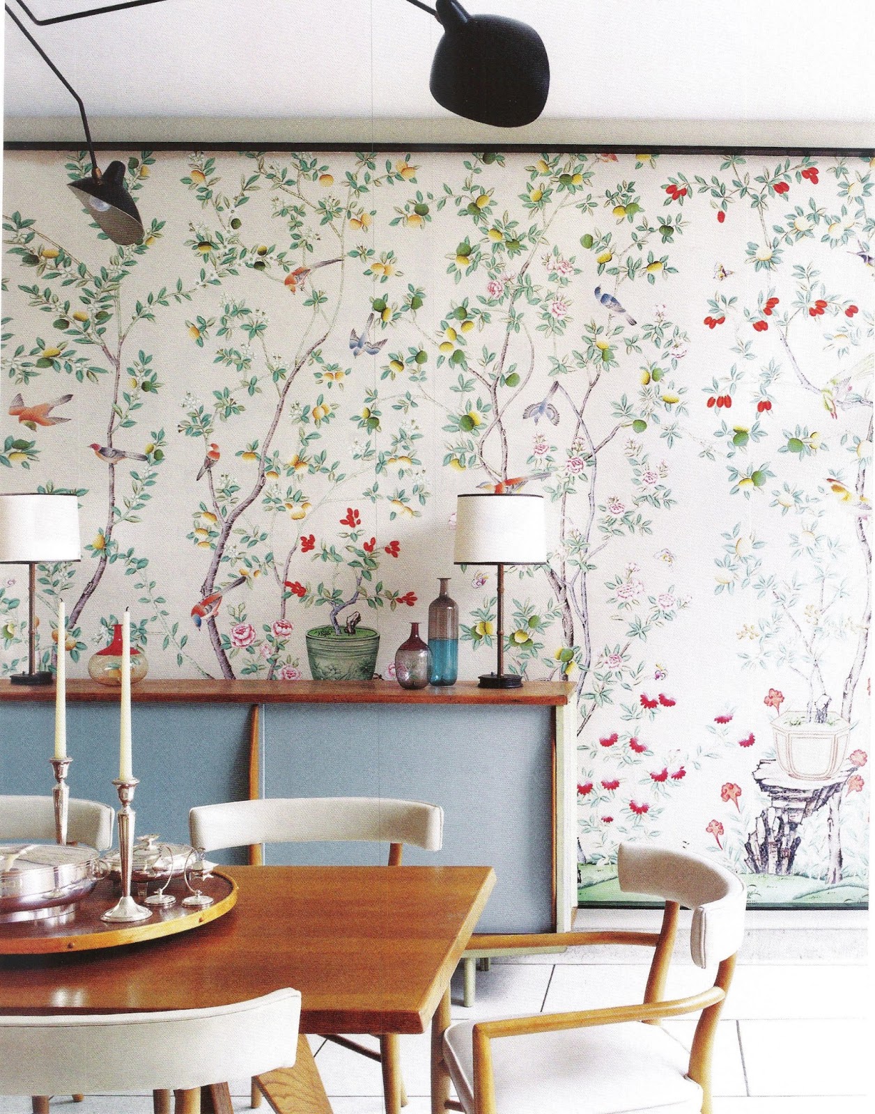 Chinoiserie Wallpaper Modern - HD Wallpaper 