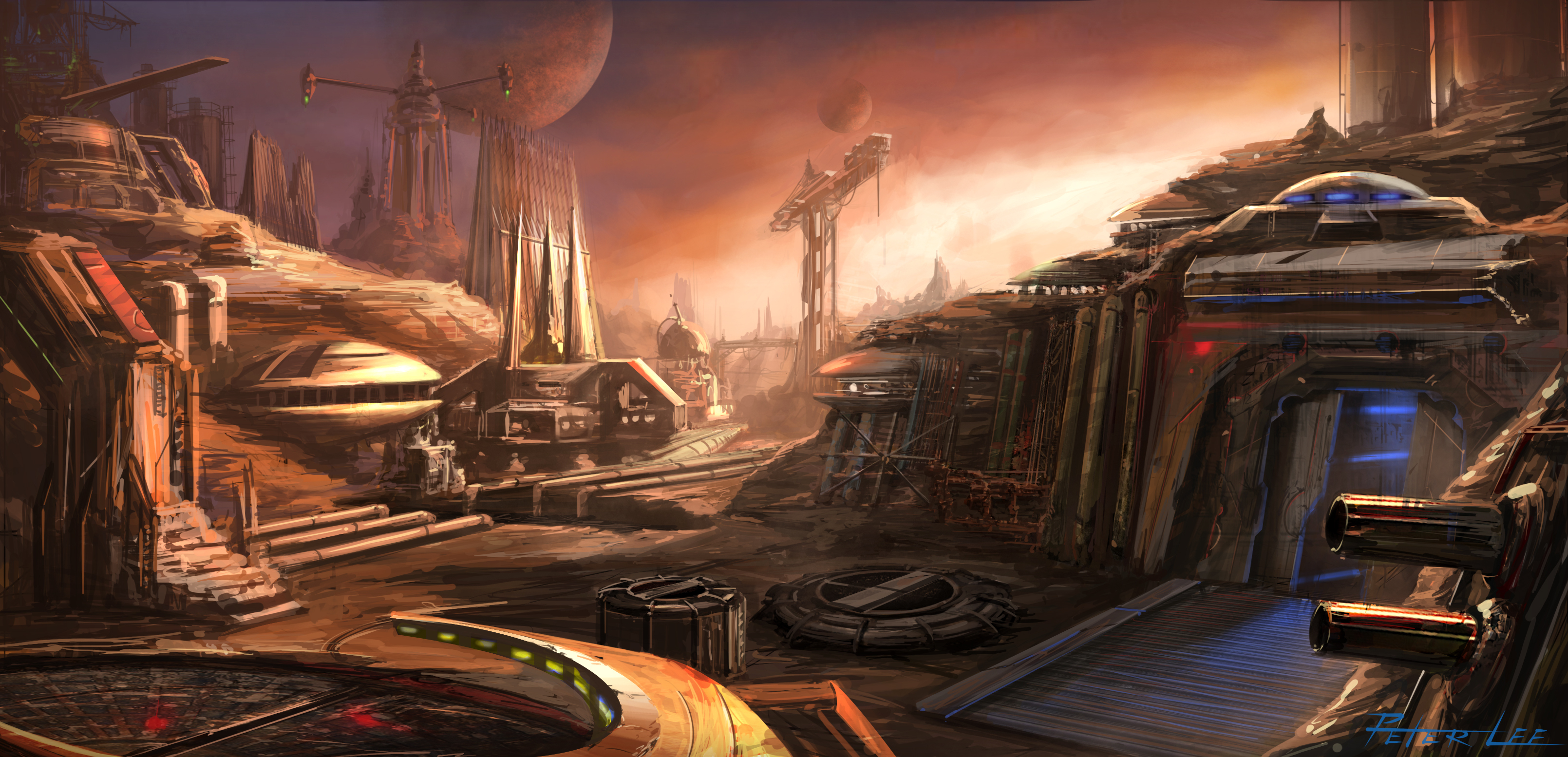 Mining Facility On The Planet - Starcraft Tarsonis - HD Wallpaper 