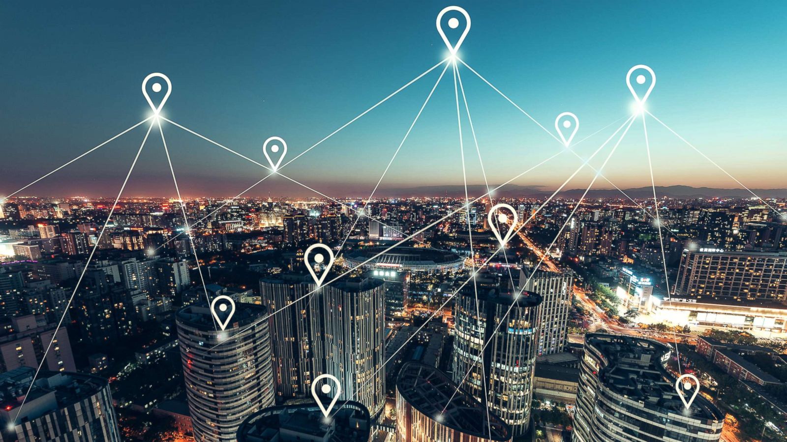 Blockchain City - HD Wallpaper 