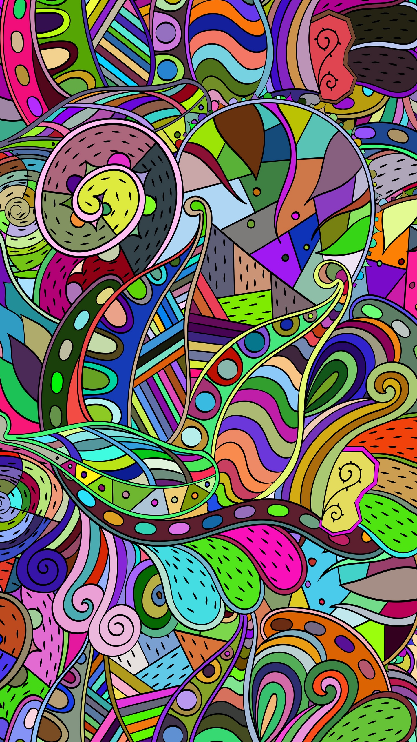 Wallpaper Doodles, Patterns, Colorful - Colorful Wallpaper Hd - HD Wallpaper 