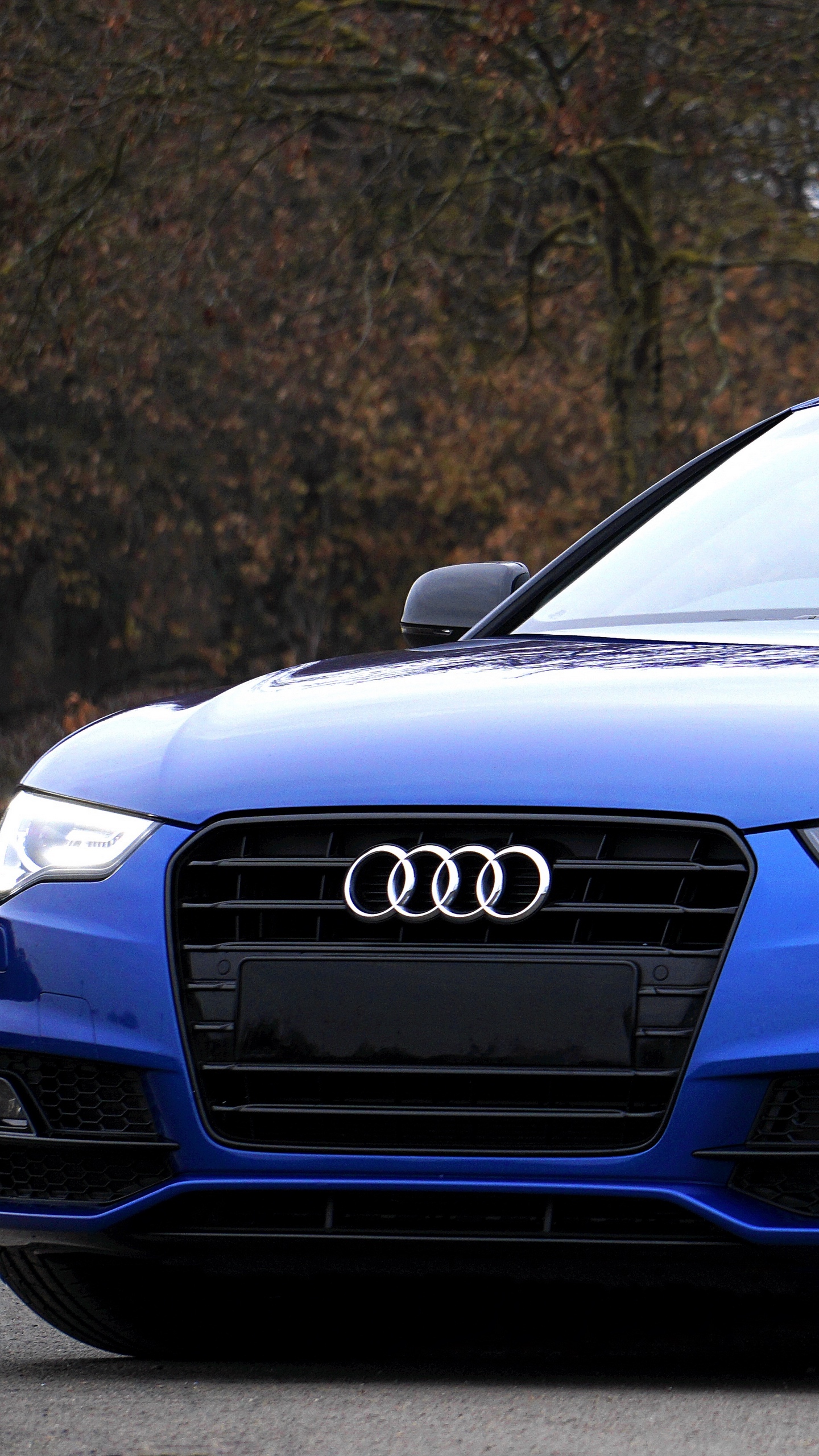 Wallpaper Audi, A5, Blue, Side View - Audi A5 Wallpaper Iphone - HD Wallpaper 
