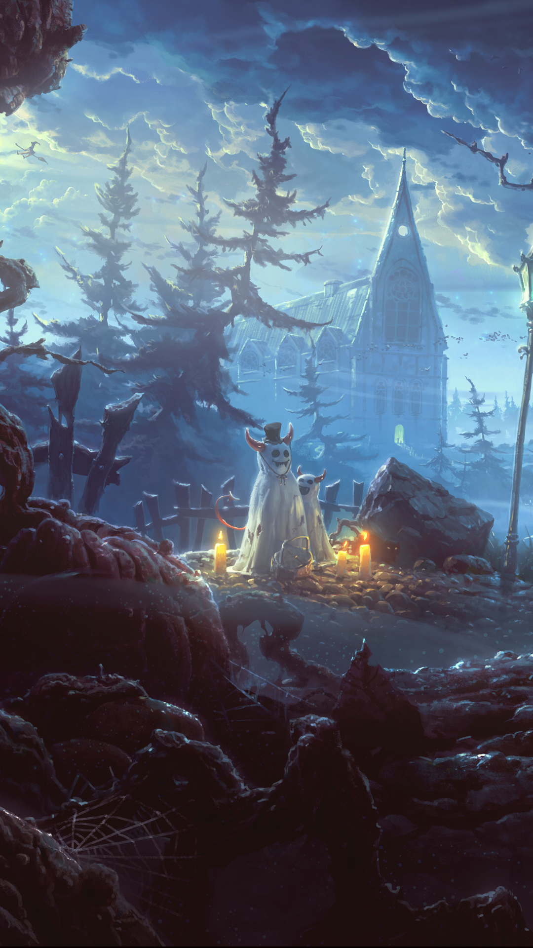 Scary Halloween Creepy Hd Background - HD Wallpaper 