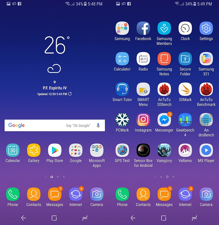 Samsung Galaxy A8 2018 Apps - 720x740 Wallpaper 