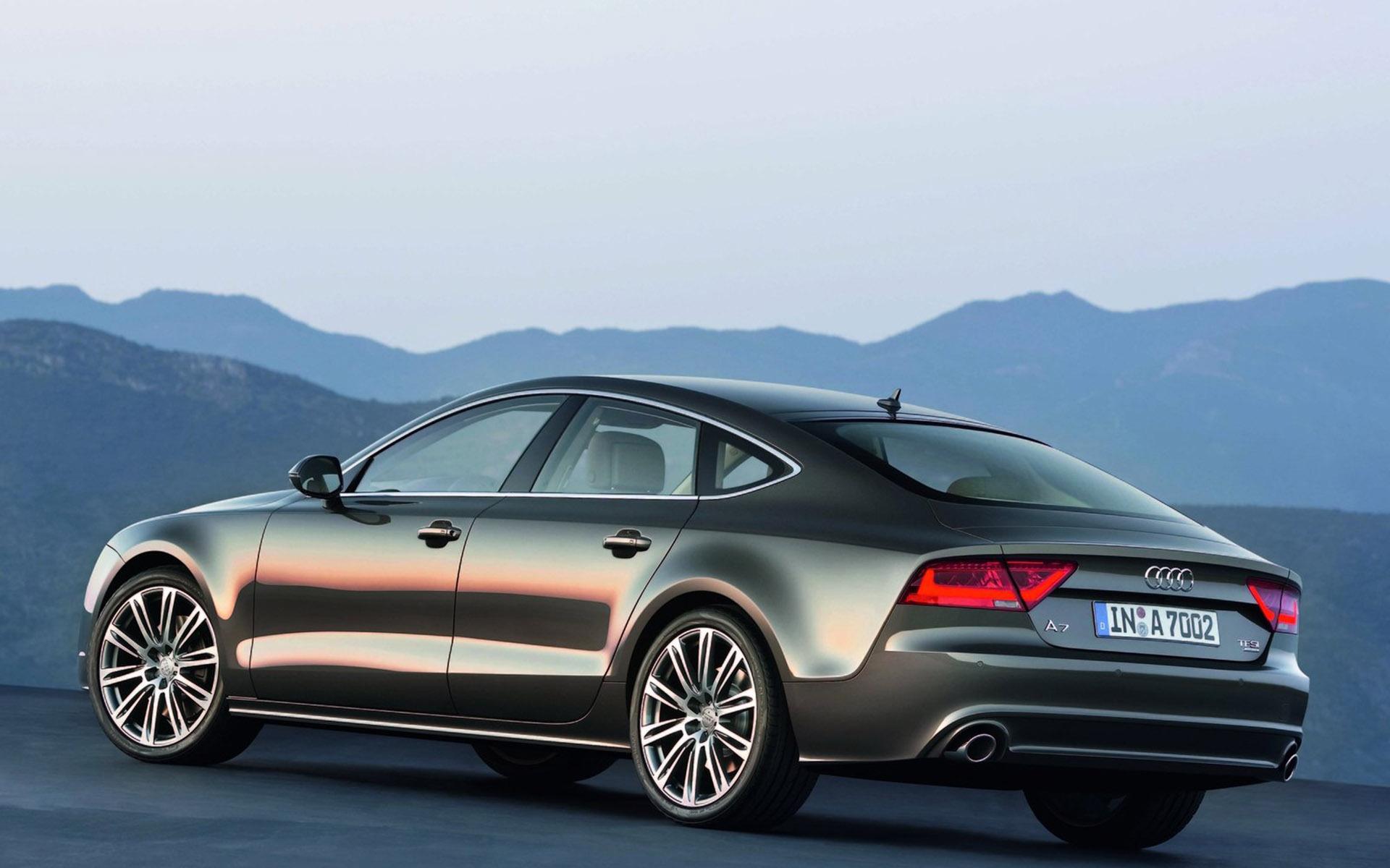 2011 Gray Audi A7 Sportback Facing The Mountains - Audi A7 Sportback 2012 - HD Wallpaper 