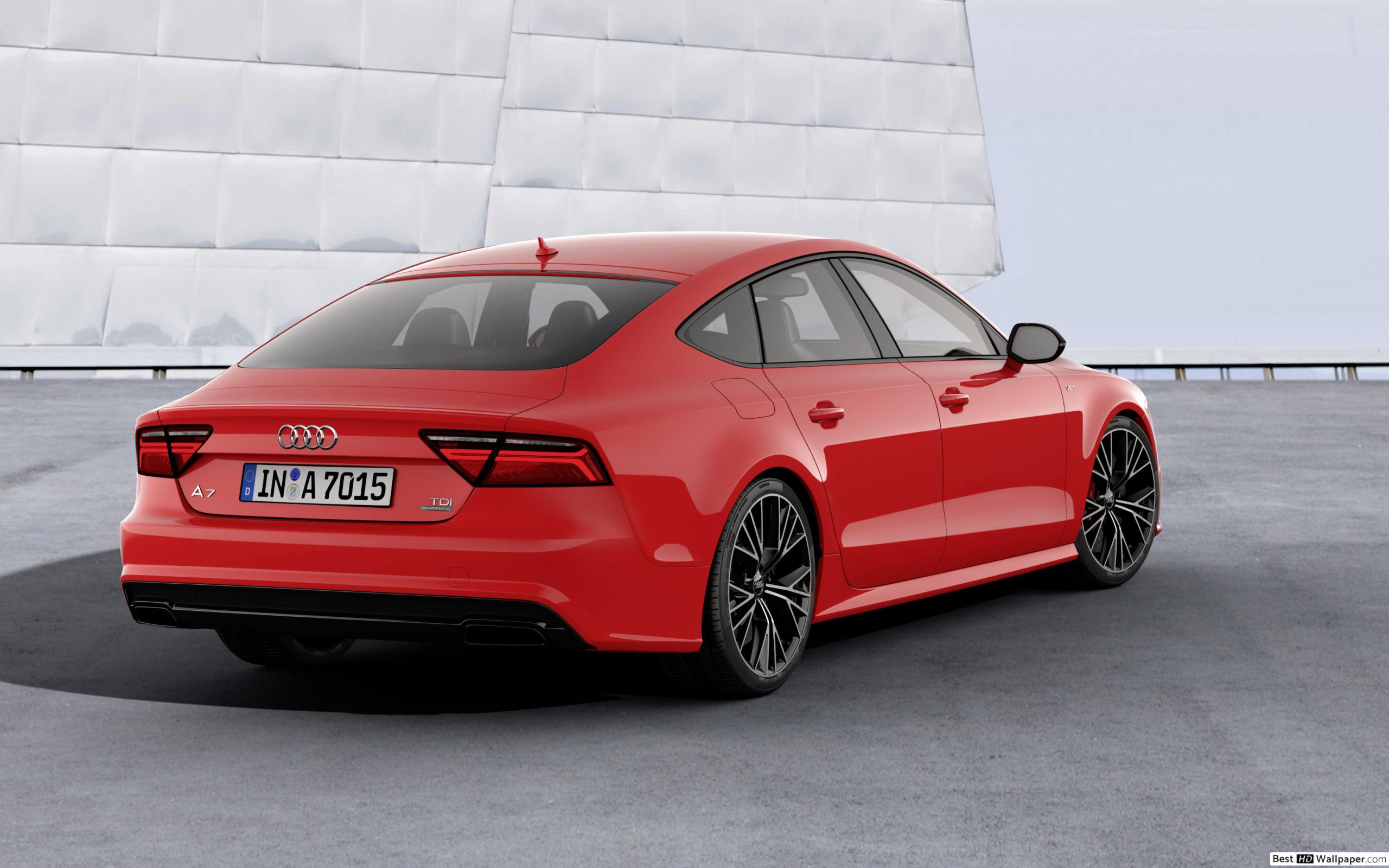 Audi S7 2016 Red - HD Wallpaper 
