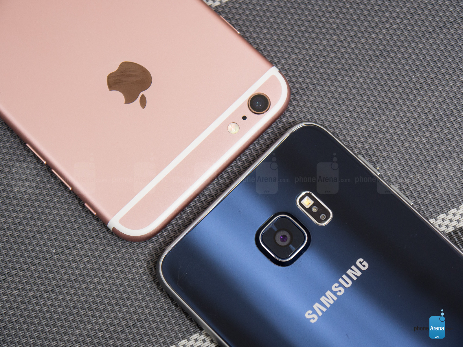 Apple Iphone 6s Plus Vs Samsung Galaxy S6 Edge - Expo 2008 - HD Wallpaper 