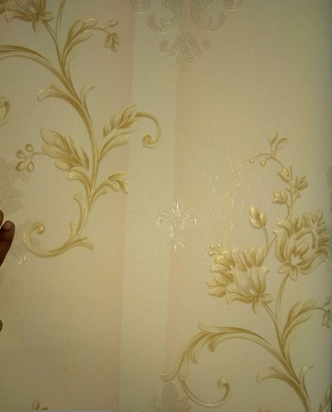 Glowvia Flower Wallpaper For Wall, Beautiful Off White - Wall - HD Wallpaper 
