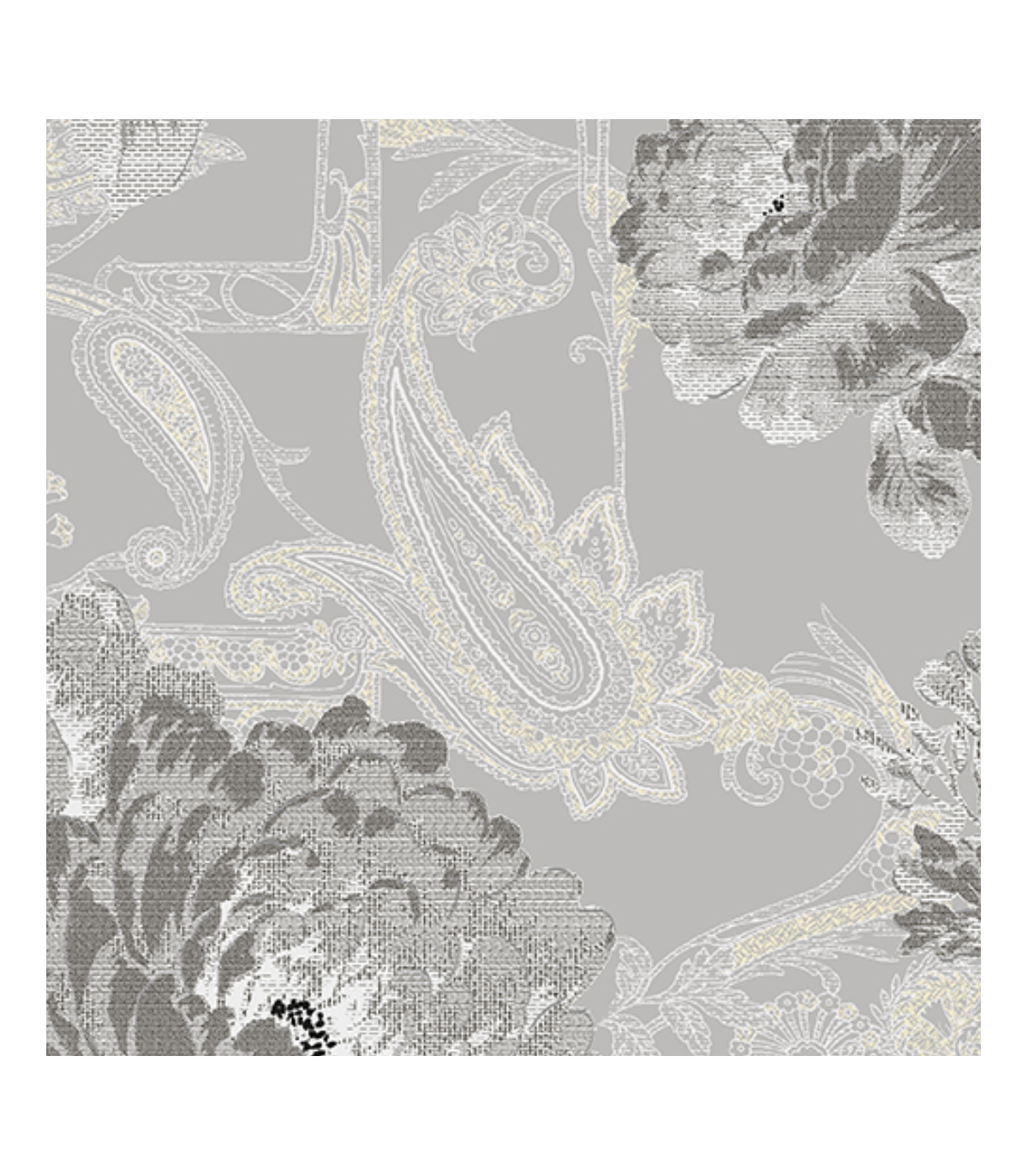 Wallpaper Belle Peonie Iv 
 Width 370 
 Height 423 - Paisley - HD Wallpaper 