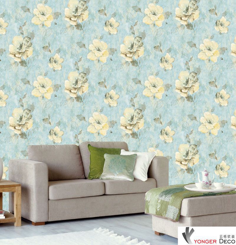Wholesale Pvc Modern Flower Wallpaper For Living Room - Eijffinger Porcelain - HD Wallpaper 