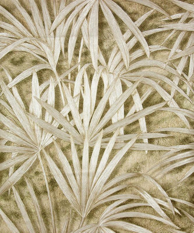 Veneto Light Brown Glitter Palm Tree Wwh88752 Brewster - Wallpaper - HD Wallpaper 