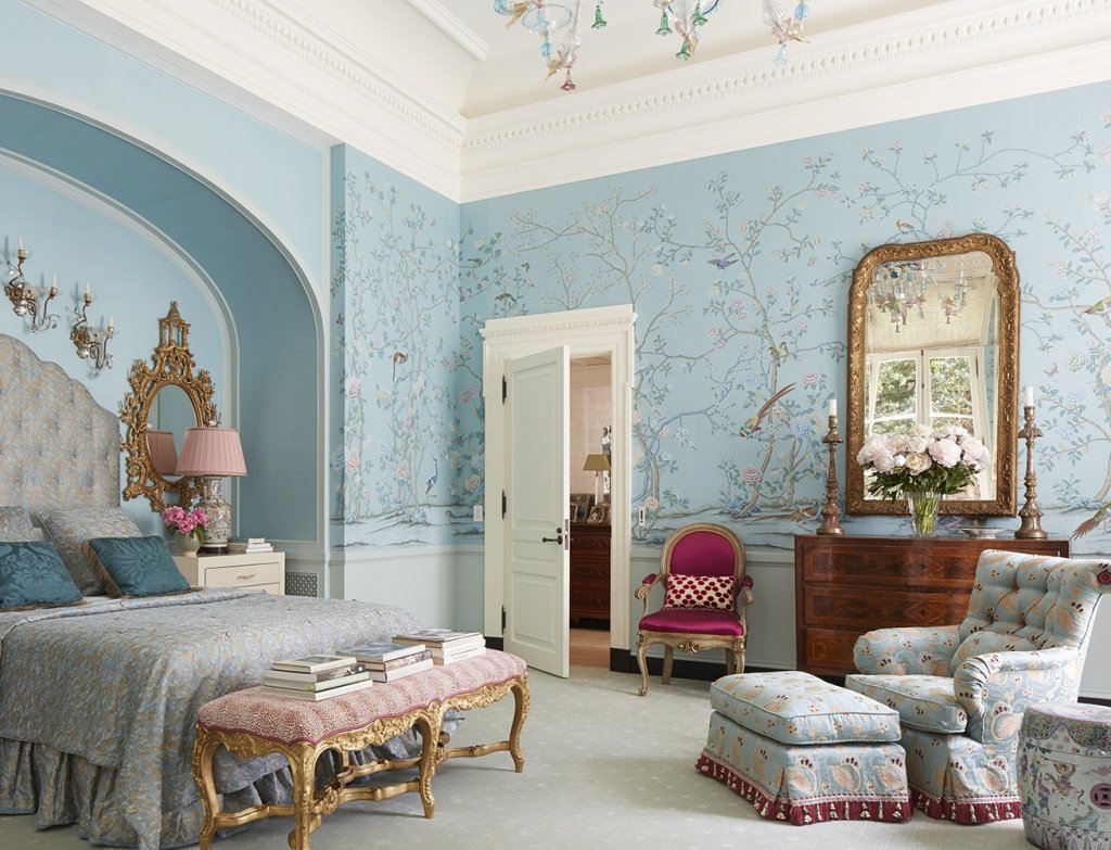 De Gournay Wallpaper Bedroom - HD Wallpaper 