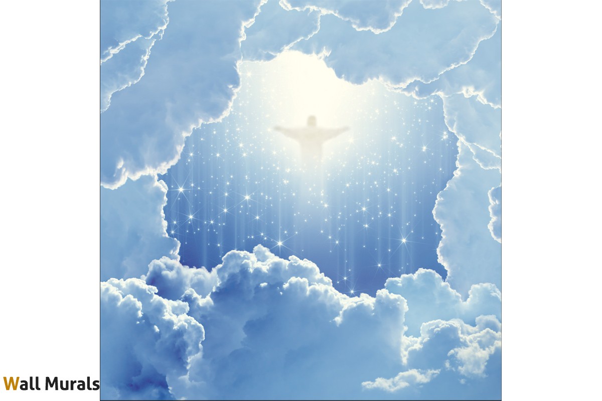 Jesus In Clouds - HD Wallpaper 