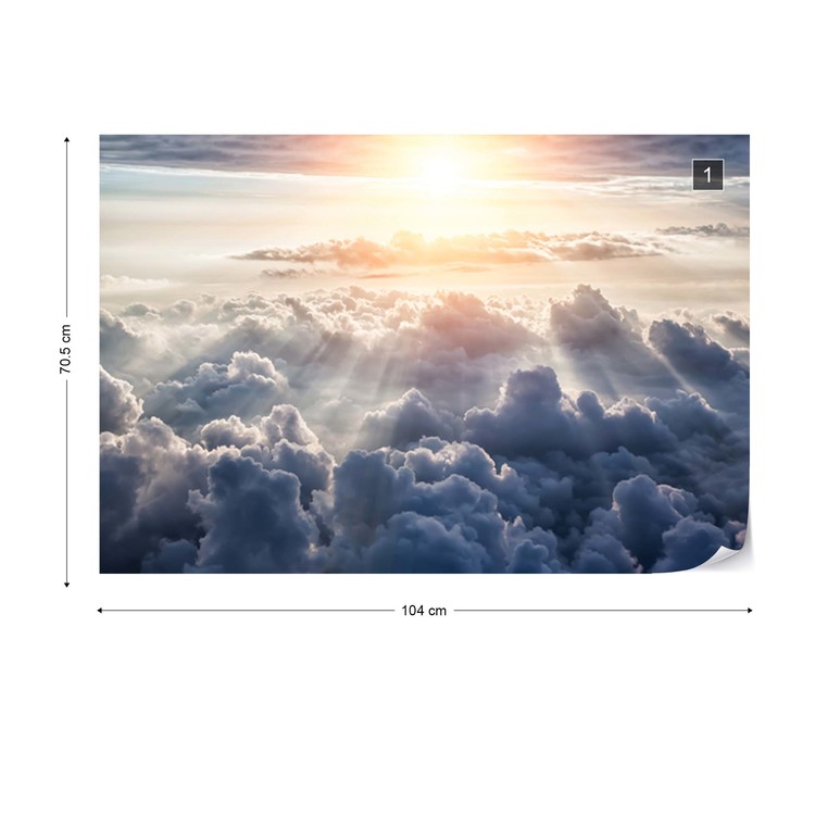 Above The Clouds Sky Wallpaper Mural - Near Death Experience The Light - HD Wallpaper 