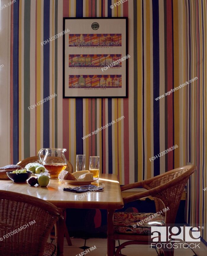 Glass Jug On Table With Wicker Chairs In Small Dining - Kitchen & Dining Room Table - HD Wallpaper 