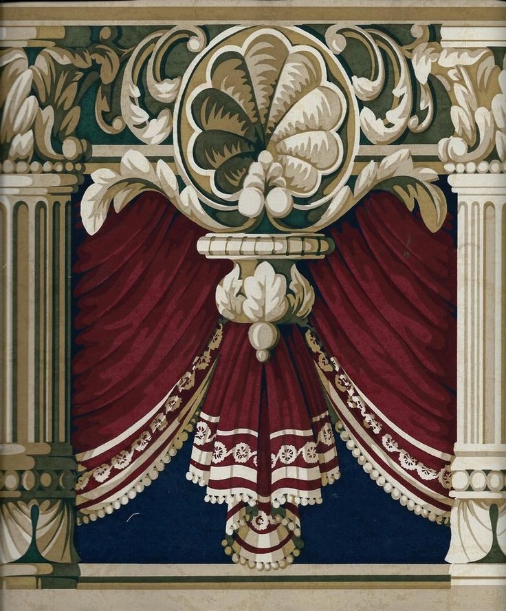 Victorian Style Wallpaper Border - HD Wallpaper 