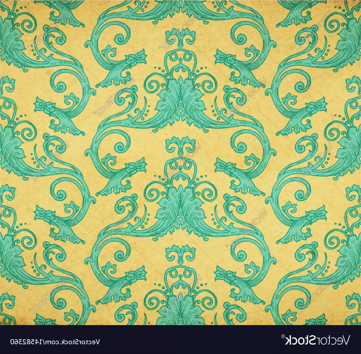 Aqua Victorian Vectors - Vector Graphics - HD Wallpaper 