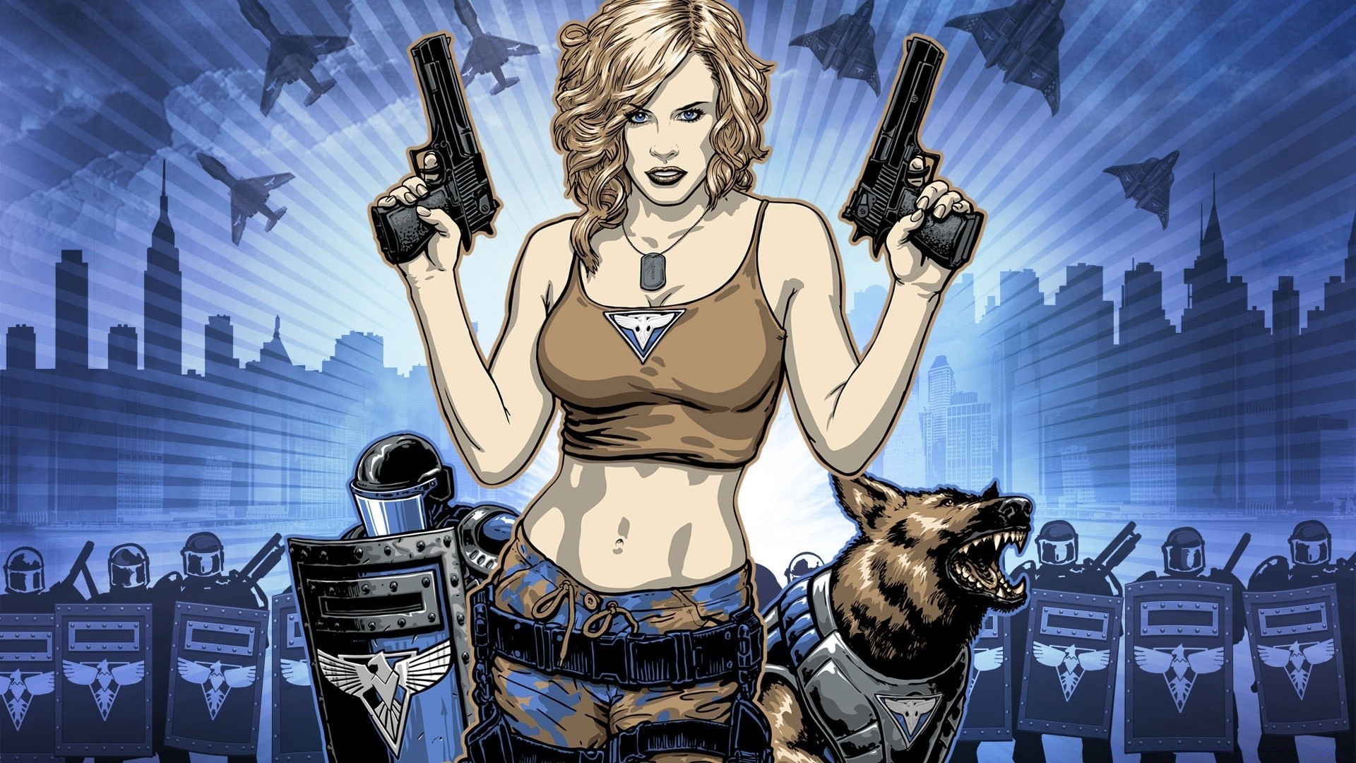 Command And Conquer Gun Weapon Man - Command And Conquer Red Alert 3 Tanya - HD Wallpaper 