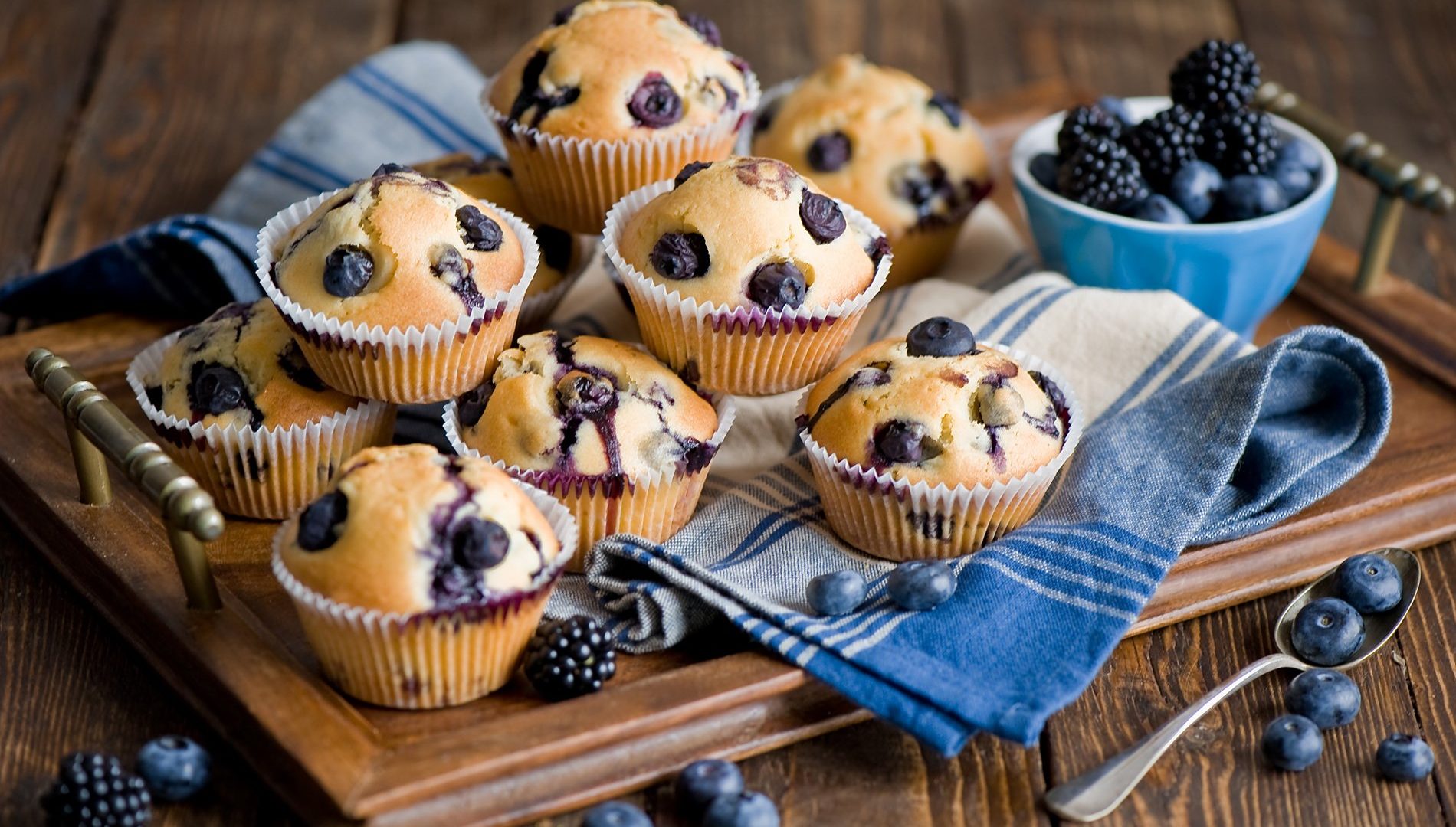 Blueberry Muffins - HD Wallpaper 