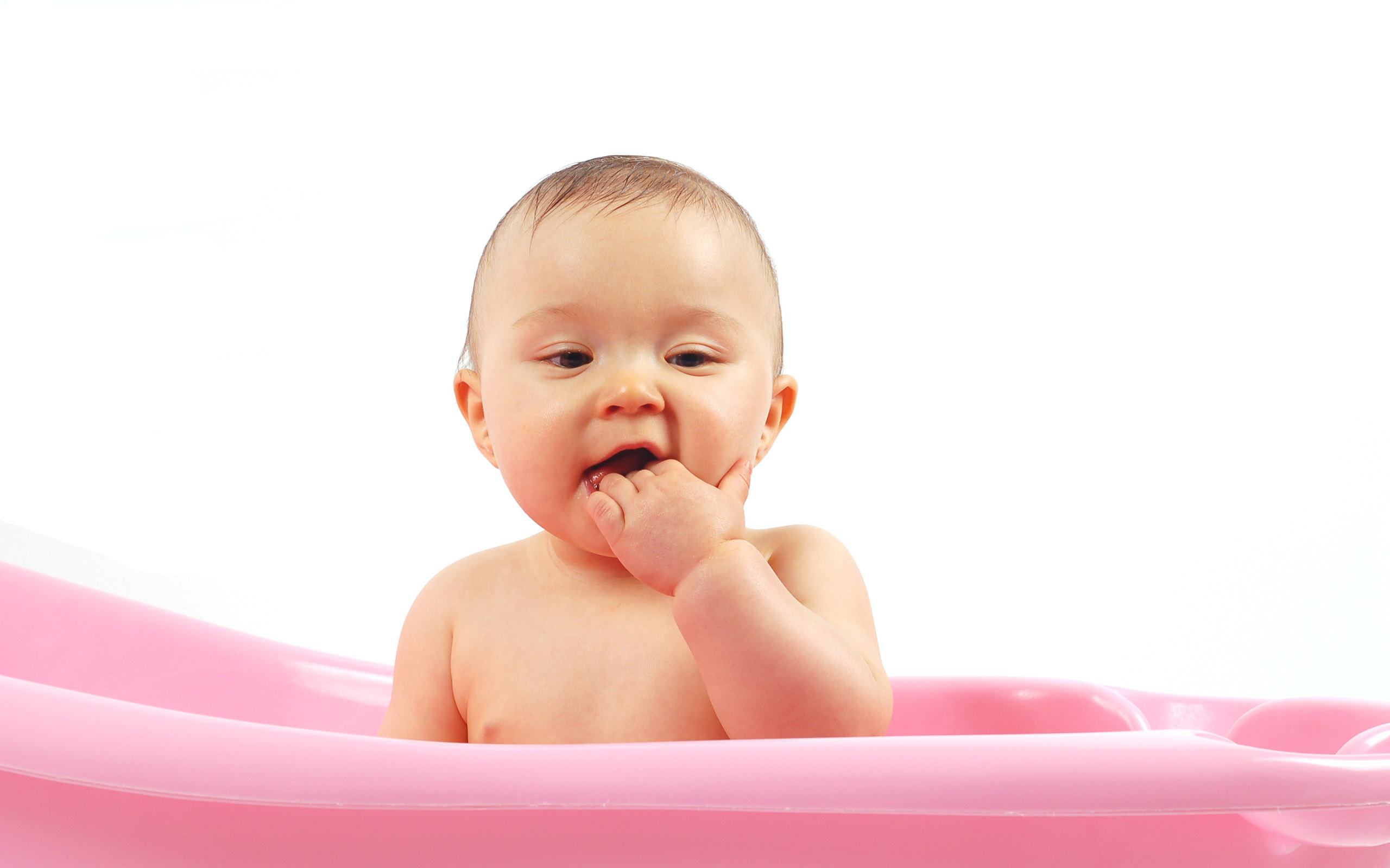 Baby Widescreen - Baby Bath Hd - HD Wallpaper 
