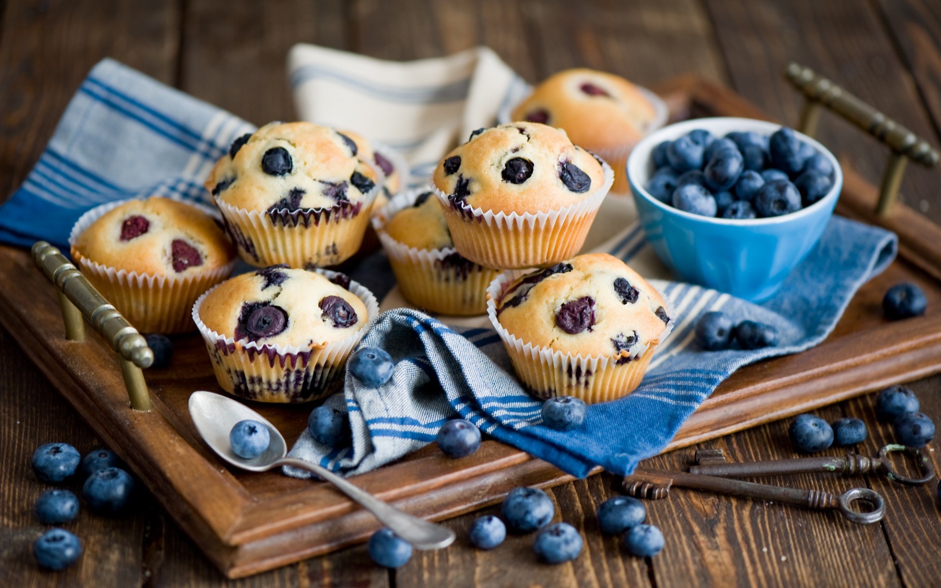 Blueberry Muffin Background - HD Wallpaper 