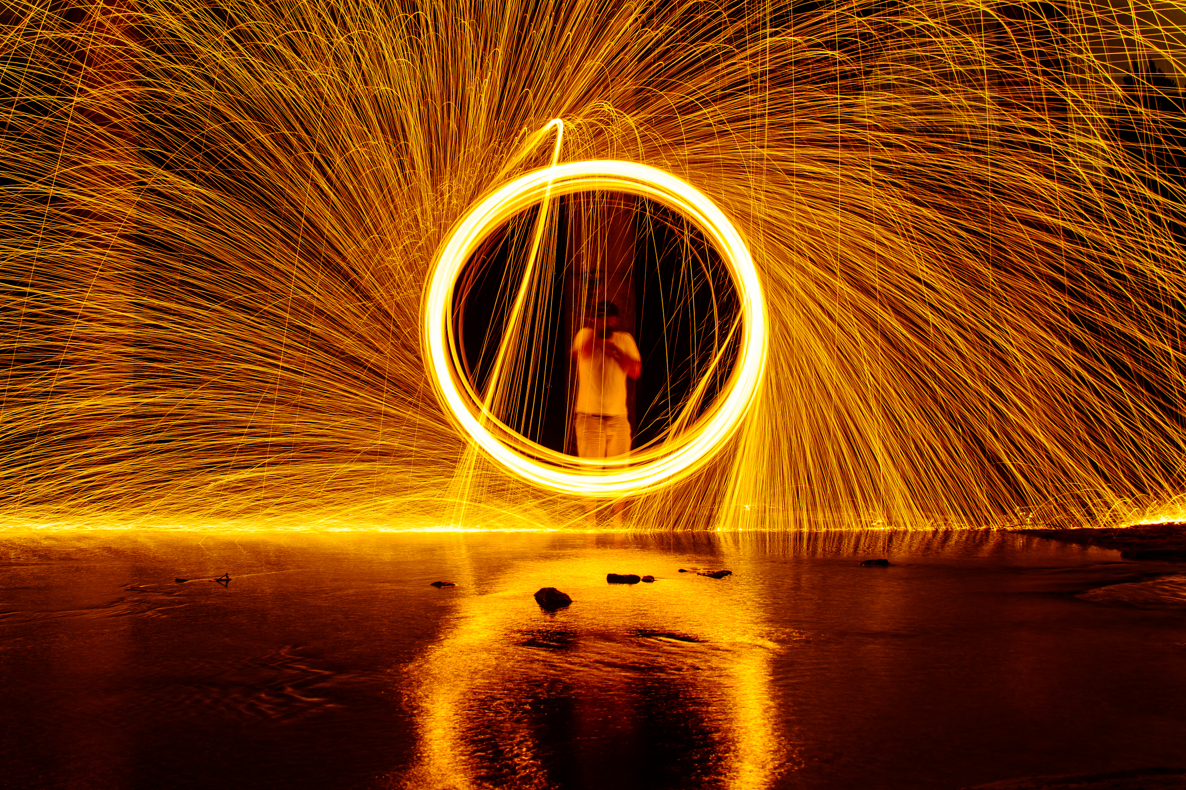 Steel Wool Photography - Steel Wool In Fire - HD Wallpaper 