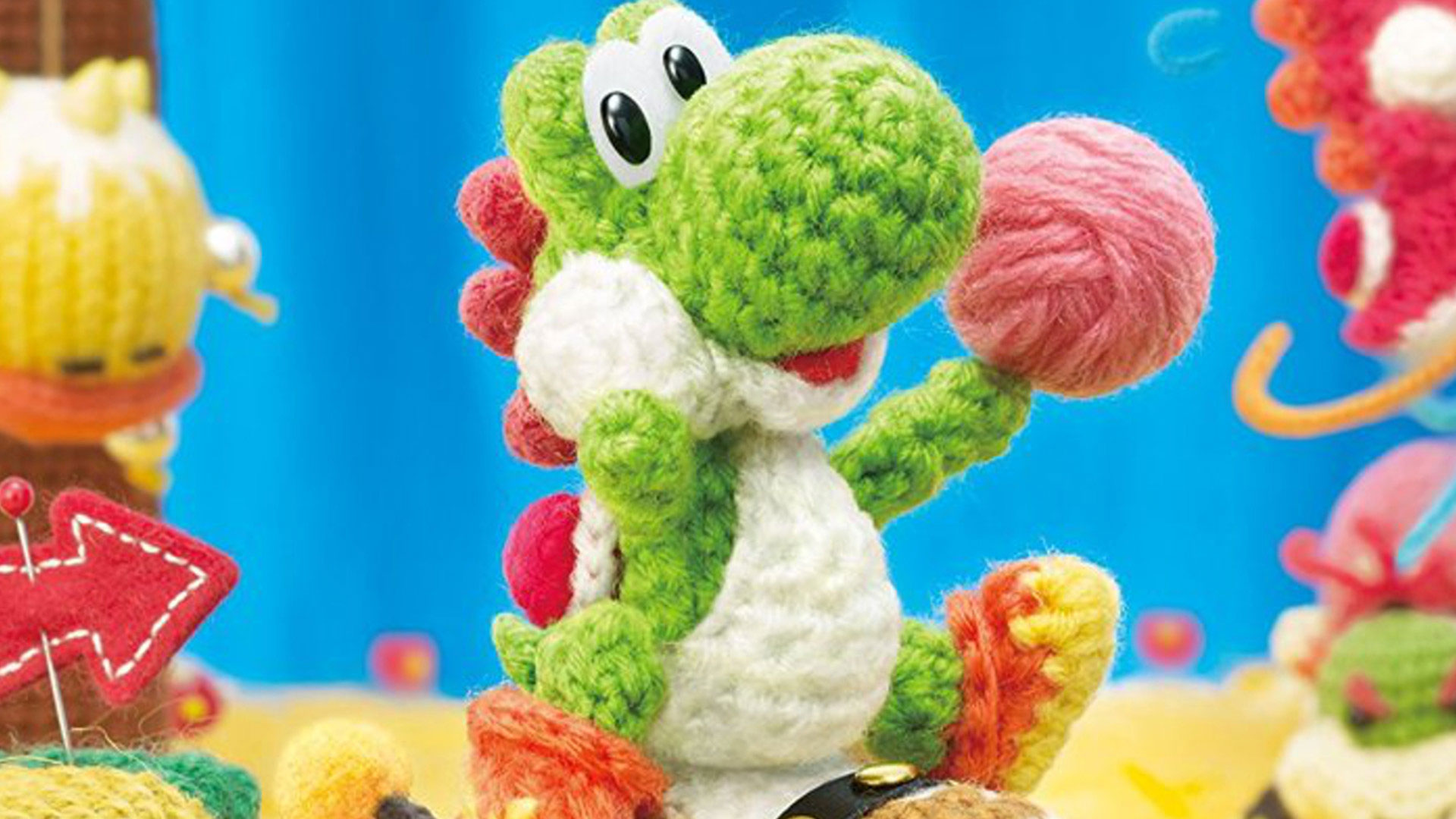 Yoshi's Woolly World - HD Wallpaper 