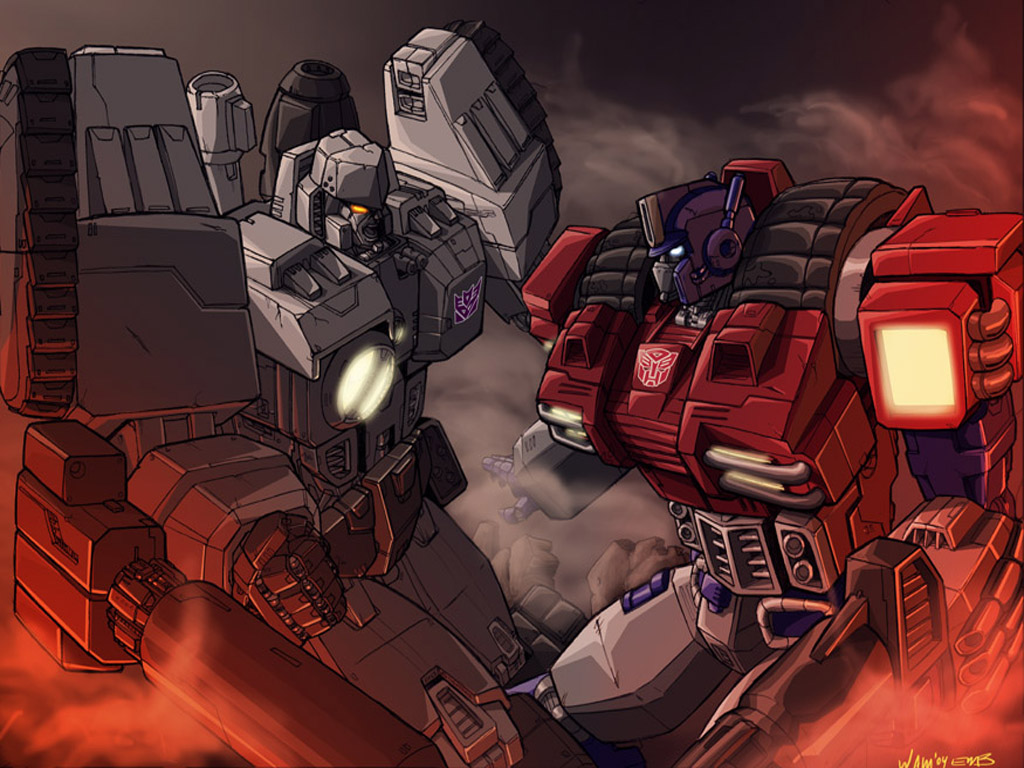 132661 - Transformers Optimus Prime Vs Megatron - HD Wallpaper 