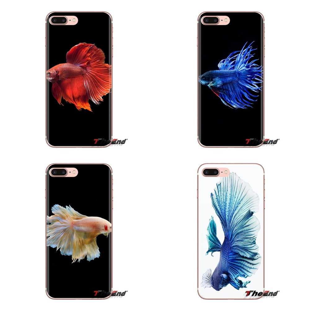 Mobile Phone Case Phone Wallpaper With Blue Betta Fish - Redmi Note 6 Pro Duff Capa - HD Wallpaper 