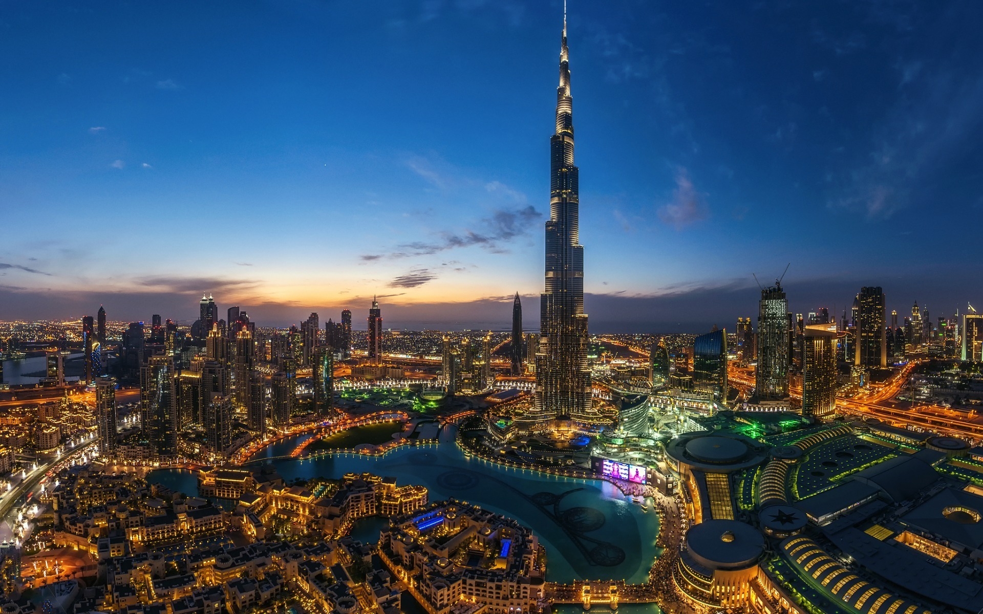 Dubai Night Wallpaper 4k - HD Wallpaper 