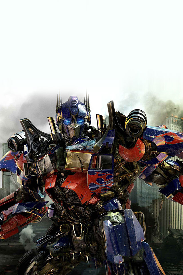 Com Apple Wallpaper Optimus Prime Love Iphone4 - Transformer Optimus Prime Dark Of The Moon - HD Wallpaper 