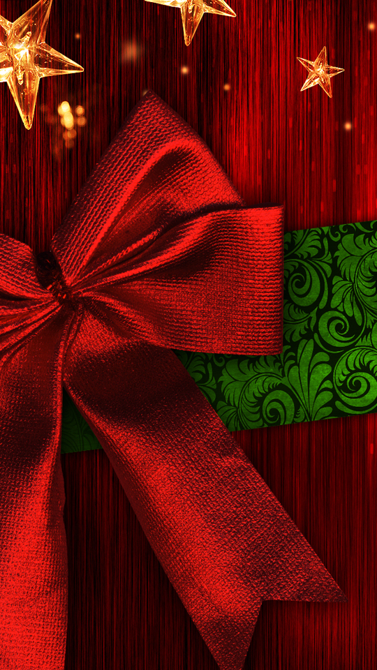 Galaxy Grand Prime Wallpapers - Red Bow Merry Christmas - HD Wallpaper 