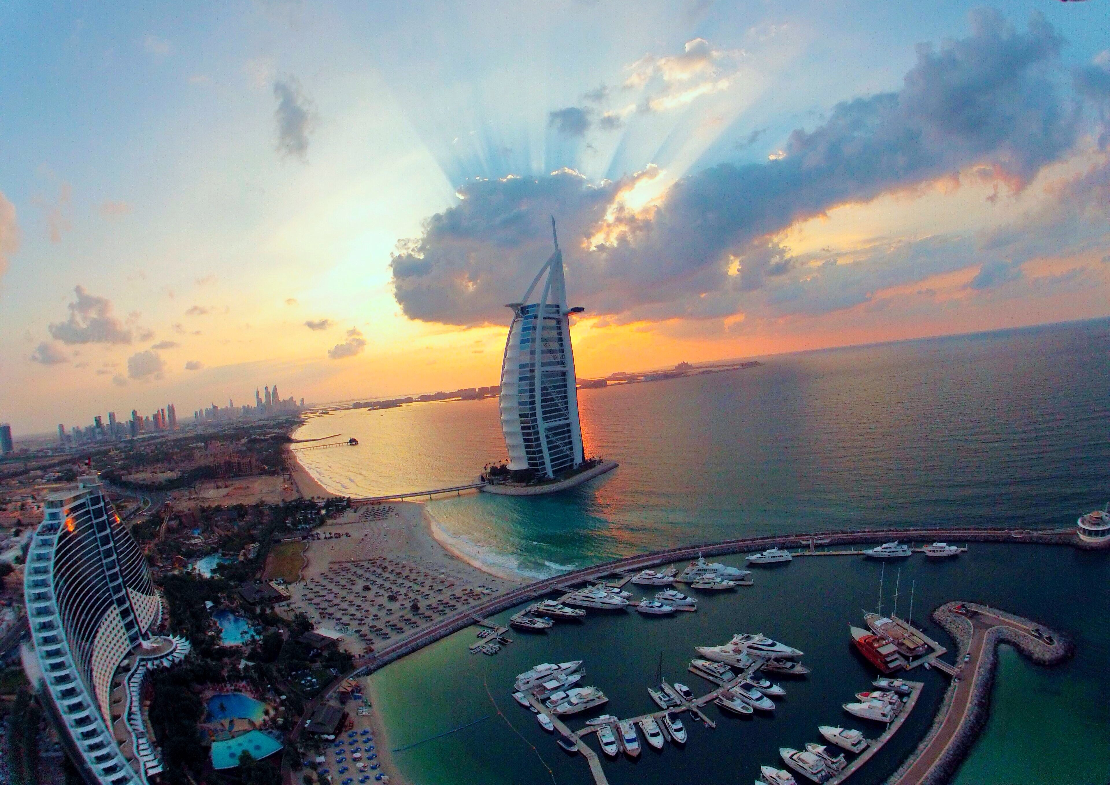 Burj Al Arab Drone - HD Wallpaper 
