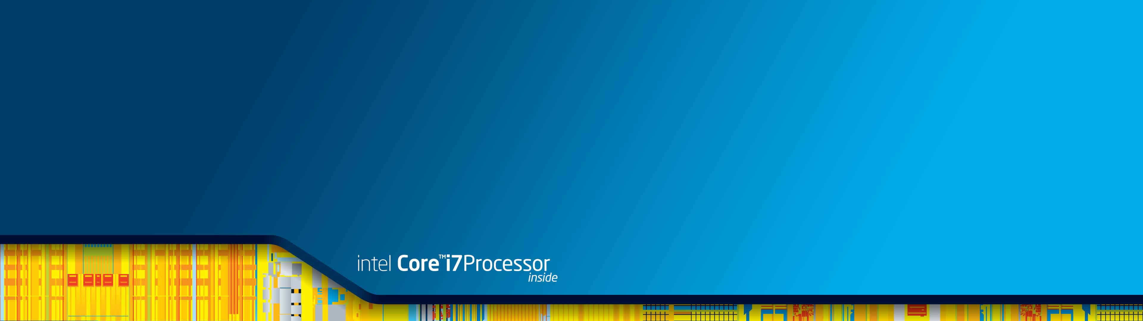 Intel Core I7 Processor Inside Dual Monitor Wallpaper - Dual Monitor Wallpaper Intel - HD Wallpaper 
