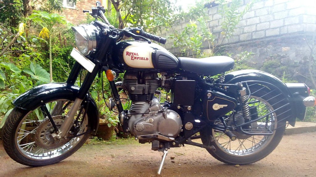 Royal Enfield Wallpapers Class Pic Hwb18648 - Royal Enfield Classic 350 Black Hd - HD Wallpaper 