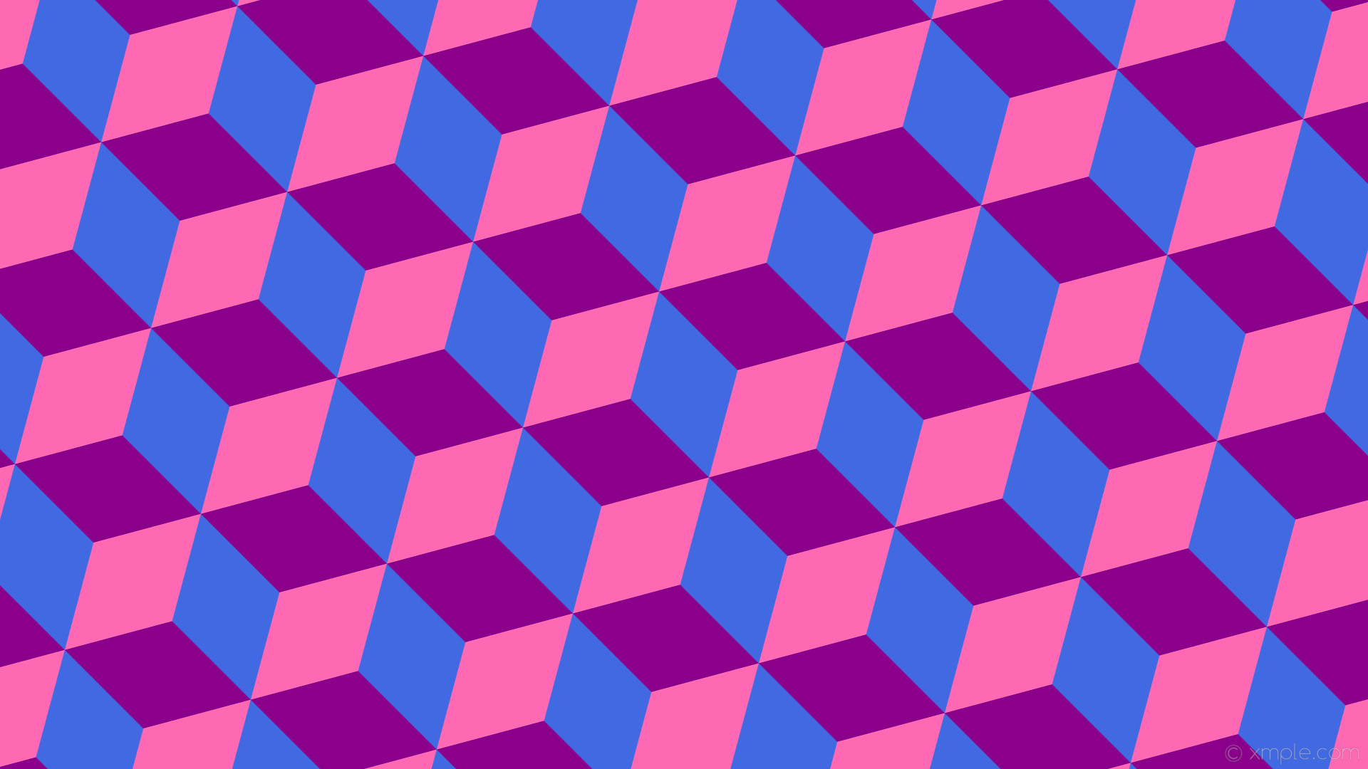 1920x1080, Wallpaper 3d Cubes Purple Blue Pink Royal - Black And White 3d - HD Wallpaper 