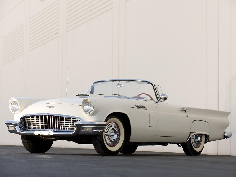Ford Thunderbird 1957 Wallpaper - Ford Thunderbird - HD Wallpaper 