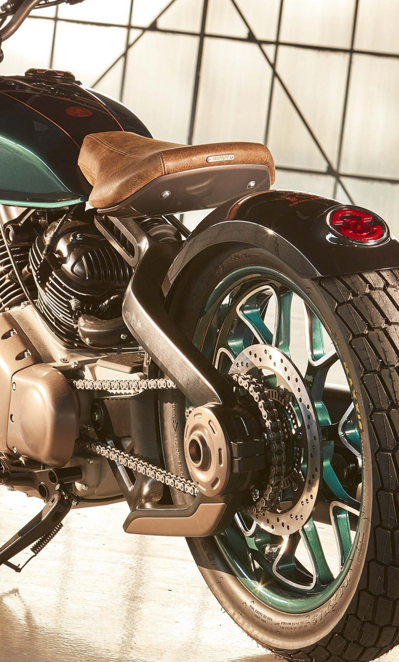 2019 Royal Enfield Kx Concept, Rear, Wallpaper - HD Wallpaper 