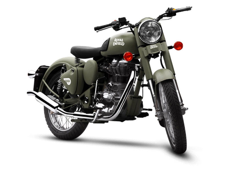 Royal Enfield Classic 500 Battle Green - HD Wallpaper 